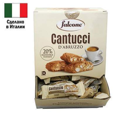 Печенье в индивидуальной упаковке FALCONE "Cantucci" с миндалем, 125 штук по 8 г, 1 кг, ИТАЛИЯ, MC-00014394 (арт. 622258)