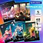 Тетради ДЭК А5 48 л. КОМПЛЕКТ 5 шт., BRAUBERG скоба, клетка, глянцевый лак, "Anime Dreams", 404674 (арт. 404674)