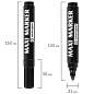 Маркер перманентный универсальный ЧЕРНЫЙ CENTROPEN "Maxi Marker", 2-4 мм, 8936, 5 8936 0112 (арт. 151125)