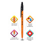 Ручка шариковая BRAUBERG "ULTRA ORANGE", ЧЕРНАЯ, узел 0,7 мм, чернила ГЕРМАНИЯ, наконечник ШВЕЙЦАРИЯ, 143563 (арт. 143563)