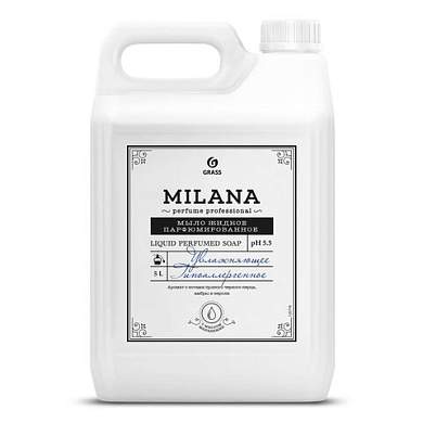 Мыло жидкое парфюмированное гипоаллергенное 5 л, GRASS MILANA "Черный перец, амбра и нероли", 125710 (арт. 702603)