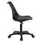 Кресло стул BRABIX "Eames MG-310 PL", пластик черный, экокожа черная, 532927 (арт. 532927)