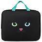Папка на молнии с ручками А4, мешок для обуви 42х33 см, пенал 20х10 см, "Black cat" НАБОР BRAUBERG, 271434 (арт. 271434)