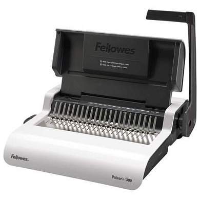 Переплетная машина для пластиковой пружины FELLOWES "PULSAR+", пробивает до 20 л., сшивает до 300 л., FS-56276 (арт. 530885)