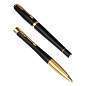 Набор Parker "Urban Duo": ручка шариковая Urban Black GT, синяя, 1,0мм + перьевая ручка Urban Black GT (арт. 359542)