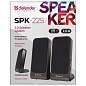 Колонки компьютерные DEFENDER SPK-225, 2.0, 4 Вт, пластик, черные, 65220 (арт. 513424)