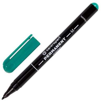 Маркер перманентный CENTROPEN 2846, ЗЕЛЕНЫЙ тонкий наконечник, 1 мм, 628469410 (арт. 151115)
