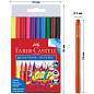 Фломастеры Faber-Castell "Grip", 10цв., трехгранные, смываемые, пластик. уп., европодвес (арт. 286202)