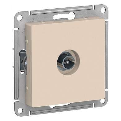 Schneider AtlasDesign мех. коннектор TV антенный СУ 1 мест. беж. (пласт. осн., RG6, 0,7dB) ATN000293 (арт. 662414)