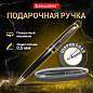 Ручка подарочная шариковая BRAUBERG Sonata, СИНЯЯ, корпус золотистый с черным, линия письма 0,5 мм, 143483 (арт. 143483)