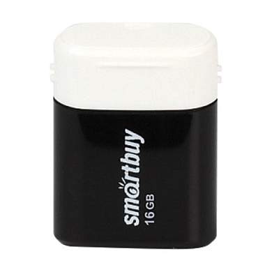 Флеш-диск 16 GB, SMARTBUY Lara, USB 2.0, черный, SB16GBLARA-K (арт. 512797)