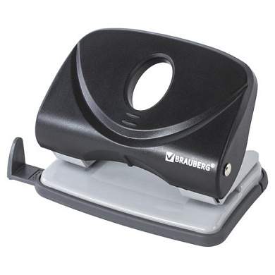 Дырокол BRAUBERG "Original", до 20 листов, черный, 222539 (арт. 222539)