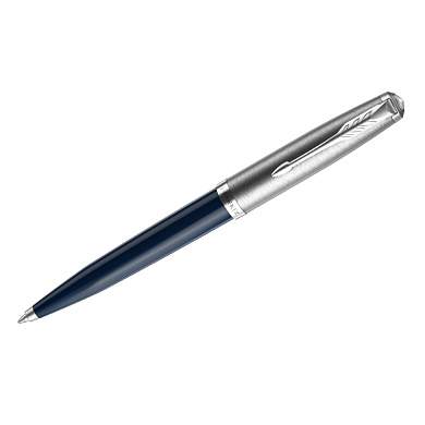 Ручка шариковая Parker "51 Midnight Blue CT" черная, 1,0мм, поворот., подарочная упаковка (арт. 317504)