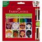 Карандаши цветные Faber-Castell, 24цв.,"Дети мира" заточ.+3цв., картон, европодвес. (арт. 375096)