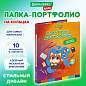 Папка-портфолио дошкольника "КОШЕЧКА", 4 кольца, 20 файлов, 10 вкладышей, 7БЦ матовая, BRAUBERG KIDS, 115237 (арт. 115237)