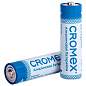 Батарейки алкалиновые "пальчиковые" КОМПЛЕКТ 2 шт., CROMEX Alkaline, АА (LR6, 15А), блистер, 457128 (арт. 457128)