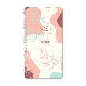 Телефонная книга А5, 80л., на гребне OfficeSpace "Стиль. Flora", с высечкой (арт. 346946)