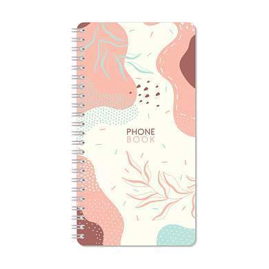 Телефонная книга А5, 80л., на гребне OfficeSpace "Стиль. Flora", с высечкой (арт. 346946)