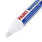 Маркер-краска лаковый (paint marker) 6 мм, БЕЛЫЙ, НИТРО-ОСНОВА, BRAUBERG PROFESSIONAL PLUS EXTRA, 151450 (арт. 151450)