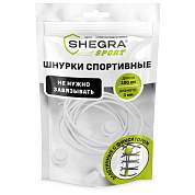 Шнурки круглые спортивные с фиксатором, 100 см, цвет БЕЛЫЙ, SHEGRA (ШЕГРА), 701720 (арт. 701720)