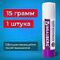 Клей-карандаш BRAUBERG, 15 г, обесцвечивающийся после высыхания, 220874 (арт. 220874)