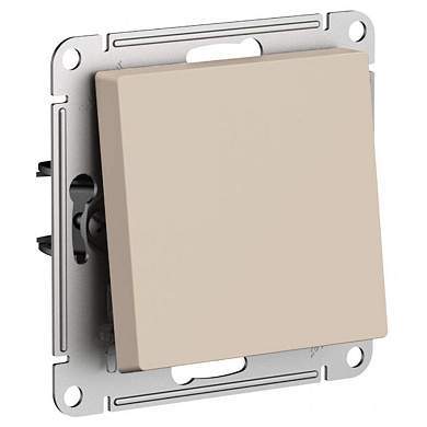 Schneider AtlasDesign мех. выключатель СУ 1 кл. песочный (пл.осн.) ATN001211 (5!) (арт. 852279)