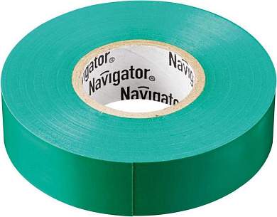 Изолента ПВХ 15/10 Navigator  зеленая (10!), 71232 (арт. 642169)