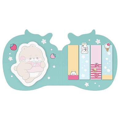 Флажки-закладки и самоклеящиеся блоки в наборе MESHU "Cute Sweet", 20л*5 цветов, европодвес (арт. 377506)