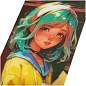 Закладка для книг 3D с линейкой, 150*55мм, ArtSpace "Anime girl", декоративный шнурок (арт. 370559)