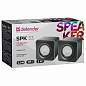 Колонки компьютерные DEFENDER SPK-33, 2.0, 5 Вт, 3,5 мм джек, пластик, черные, 65633 (арт. 513814)