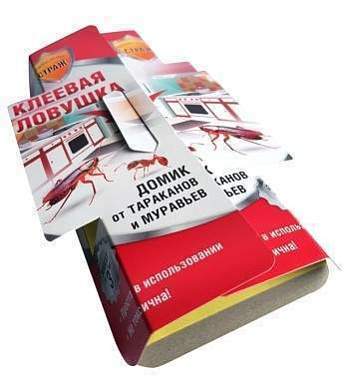 От тараканов и муравьев ловушка клеевая ДОМИК 1шт Бдительный страж (8гр. клея) ST920 (арт. 686349)