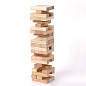 Игра настольная "БАШНЯ", 48 деревянных блоков, ЗОЛОТАЯ СКАЗКА, 662294 (арт. 662294)