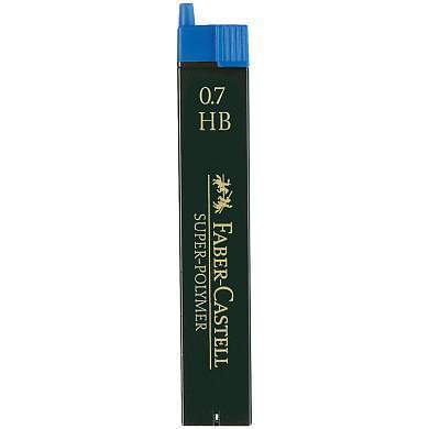 Грифели для механических карандашей Faber-Castell "Super-Polymer", 12шт., 0,7мм, HB (арт. 286019)
