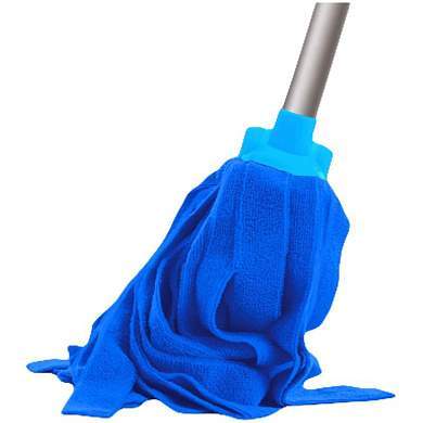 Насадка МОП ленточная для швабры OfficeClean Professional, микрофибра, длина 30см, 170г, синяя (арт. 303089)