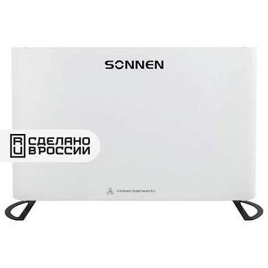 Обогреватель-конвектор SONNEN ONYX-1000.1, 1000 Вт, Х-образный нагревательный элемент, белый, сделано в России, 457629 (арт. 457629)