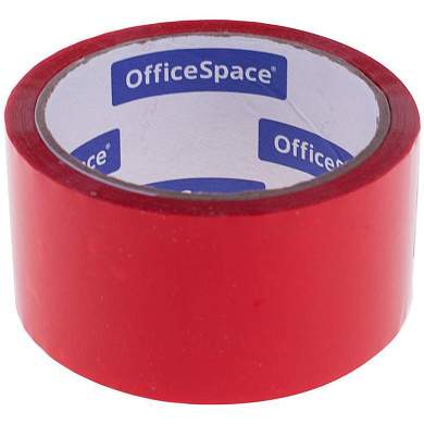Клейкая лента упаковочная OfficeSpace, 48мм*40м, 45мкм, красная, ШК (арт. 212005)