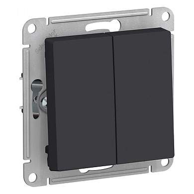 Schneider AtlasDesign мех. выкл. СУ 2 кл. карбон (пласт. осн.) ATN001051 (арт. 662745)
