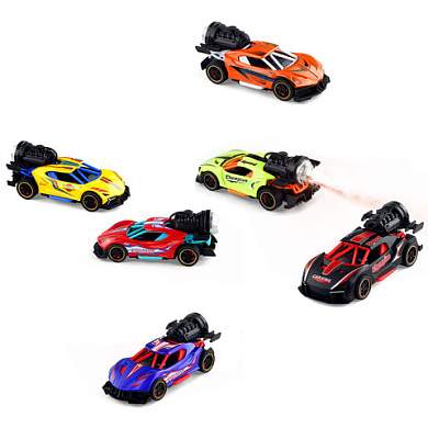 Машинка металлическая СВЕТ, ЗВУК, ПАР, 14 см, АССОРТИ, FUNKY TOYS (арт. 667433)