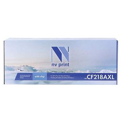 Картридж лазерный NV PRINT (NV-CF218AXL) для HP M104a / M104w / M132fn / M132nw, ресурс 3500 страниц (арт. 363373)