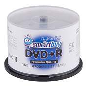 Диски DVD+R (плюс) SMARTBUY, 4,7 Гб, 16x, Cake Box (упаковка на шпиле), КОМПЛЕКТ 50 шт., SBDVPR50 (арт. 513985)