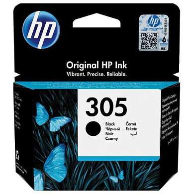 Картридж струйный HP (3YM61AE) DJ 2320/2720/4120, №305, черный, оригинальный, ресурс 120 страниц (арт. 363781)