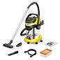 Пылесос хозяйственный KARCHER WD 6 PS, мусоросборник 30 л, мощность 1300 Вт, желтый, 1.628-360.0 (арт. 456637)