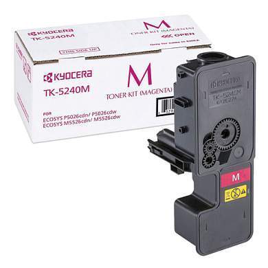 Тонер-картридж KYOCERA (TK-5240M) P5026cdn/w/M5526cdn/w, ресурс 3000 стр., цвет пурпурный, оригинальный, 1T02R7BNL0 (арт. 320847)