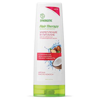 Бальзам для волос 360 мл, SYNERGETIC HAIR THERAPY "Укрепление и питание", натуральный, 701420 (арт. 701903)