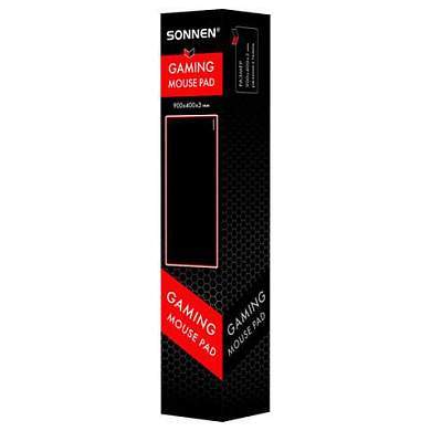 Коврик для мыши и клавиатуры большой SONNEN "BLACK TITAN XXL" 900х400х3мм, черный, 513959 (арт. 513959)