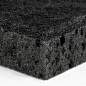 Губки для посуды SQUARE BLACK 98х66х30 мм, КОМПЛЕКТ 10 шт., КРУПНОПОРИСТЫЙ поролон/абразив LAIMA, 608648 (арт. 608648)