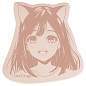 Самоклеящийся блок фигурный MESHU "Anime girl", 40л., европодвес, ассорти (арт. 362690)