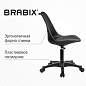 Кресло стул BRABIX "Eames MG-310 PL", пластик черный, экокожа черная, 532927 (арт. 532927)