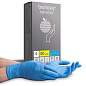 Перчатки нитриловые смотровые 50 пар (100шт) размер S голубые BENOVY Nitrile Chlorinated,ЧЗ,К,шк2544 (арт. 631621)