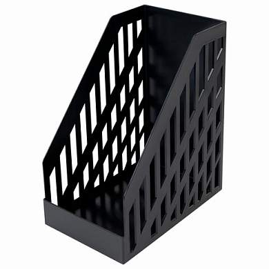 Лоток вертикальный для бумаг BRAUBERG ULTRA увеличенная ширина, 250х160х290 мм, черный, 238253 (арт. 238253)